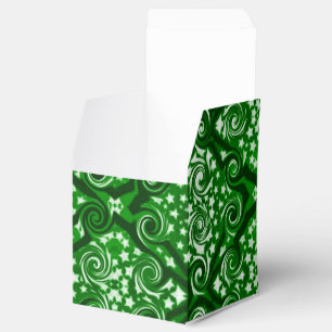 Ballotins Green Stars et tourbillons Motif Cube Ballotin