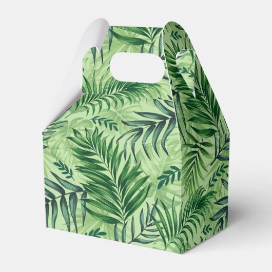 Ballotins Green Tropical Palm & Monstera Feuille (Verso)