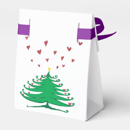 Ballotins Green X-mas Tree Hearts Love Tente (Arrière)