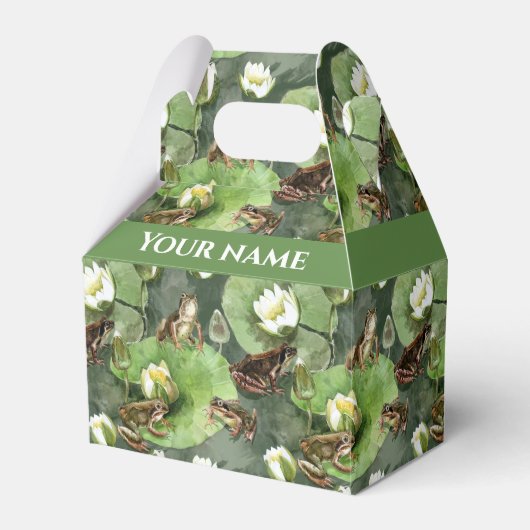 Ballotins Grenouilles nénuphars verts et blancs (Verso)