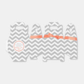 Ballotins Grey Zigzag et Coral Bow (Déplié)