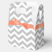 Ballotins Grey Zigzag et Coral Bow (Ouvert)
