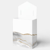 Ballotins Gris Blanc Or Agate Script Première communion (Ouvert)