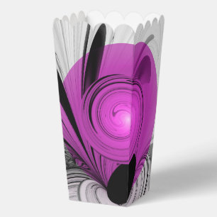 Ballotins Gris Noir Abstrait Avec Art Fractal Magenta