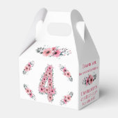 Ballotins Gros 4e anniversaire fille feuillage vert Fleurs r (Arrière)