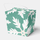 Ballotins Gros flocons blancs tombant sur fond vert (Arrière)