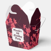 Ballotins Grue en papier rose Origami Fleur de cerisier (Ouvert)