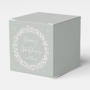 Ballotins Guirlande lumineuse scintillante gris-vert pour un