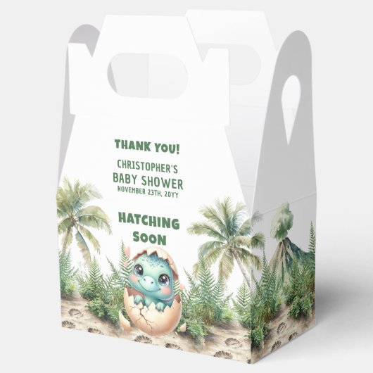 Ballotins Hachage personnalisé Bientôt Boy Dinosaur Boy Box (Ouvert)