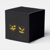 Ballotins Hallowee nuit Eerie jaune brillant citrouille face (Arrière)