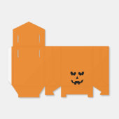 Ballotins Halloween Citrouille de coeur heureux orange et no (Déplié)