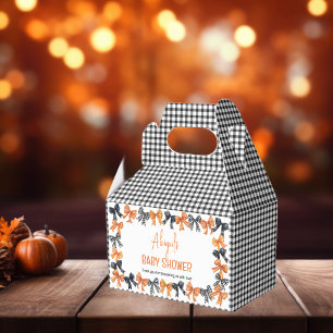 Ballotins Halloween Coquette Black   Baby shower Orange Bows