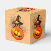 Ballotins Halloween Cute Kitty Witch et ami Citrouille (Arrière)