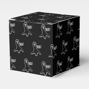 Ballotins Halloween fantôme noir et blanc motif
