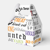 Ballotins Halloween Mots Typographie Fun Party Favoriser les (Verso)
