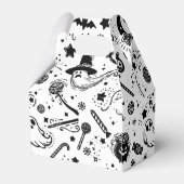 Ballotins Halloween Noir et Blanc Éffrayant fête d'anniversa (Arrière)