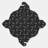 Ballotins Halloween noir et blanc main dessinée squelette Ha (Déplié)