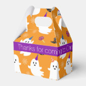 Ballotins Halloween Orange Little Ghost Enfants Merci de fêt (Arrière)