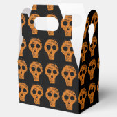 Ballotins Halloween Orange Skuls Motif Noir (Ouvert)