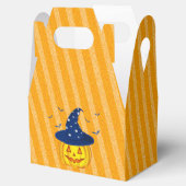 Ballotins Halloween Orange Sparkly Stripes Citrouille Party (Ouvert)