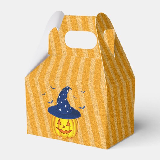 Ballotins Halloween Orange Sparkly Stripes Citrouille Party (Verso)