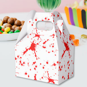 Ballotins Halloween rouge et blanc éclaboussé de sang