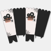 Ballotins Halloween soirée cinéma Éffrayant noir et orange (Déplié)