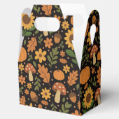 Ballotins Hand Drawn Rustic Fall Pattern Favor Box (Ouvert)