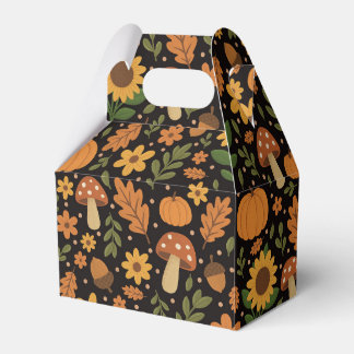 Ballotins Hand Drawn Rustic Fall Pattern Favor Box