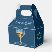 Ballotins Hanoukka Amour et Lumière Menorah Custom Blue Part (Verso)