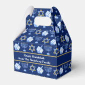 Ballotins Hanoukka Blue Menorah Dreidel Motif Custom Party (Verso)