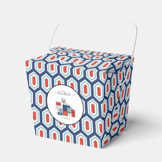 Ballotins Hanoukka Cadeaux & Menorah Ballotin de vacances (Verso)