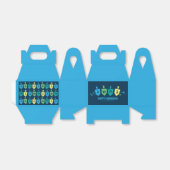 Ballotins Hanukkah Dreidel Party Favor Boxes (Déplié)