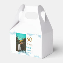 Happy 50th anniversary add couple name date weddin