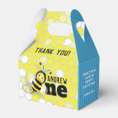 Ballotins Happy Bee First Birthday Gable Box (Arrière)