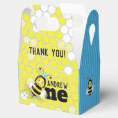 Ballotins Happy Bee First Birthday Gable Box (Ouvert)