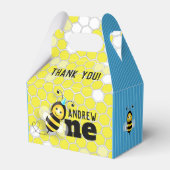Ballotins Happy Bee First Birthday Gable Box (Verso)