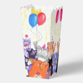 Ballotins Happy Cat Party Popcorn Box (Verso)