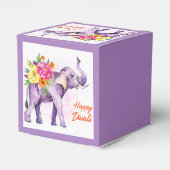 Ballotins Happy Diwali (Elephant with Colorful Flowers) (Arrière)