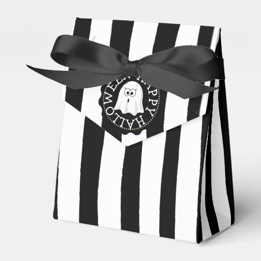 Ballotins Happy Halloween Black and White Party Favoriser le (Verso)