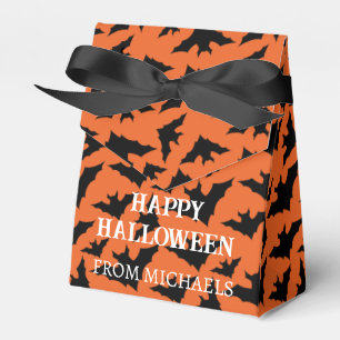 Ballotins Happy Halloween chauves-chauves-souris orange moti