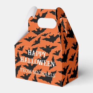 Ballotins Happy Halloween chauves-chauves-souris orange moti
