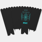 Ballotins Happy Halloween neon bleu spiderweb noir (Déplié)