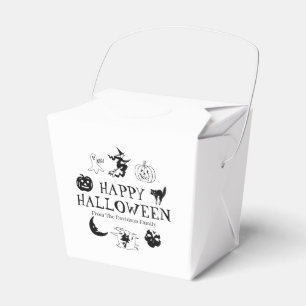 Ballotins Happy Halloween nom personnalisé traiter noir bla