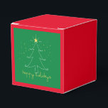 Ballotins Happy Holidays élégante boîte cadeau de Noël<br><div class="desc">Joyeux Noël boîte cadeau de Noël parfait pour un petit cadeau. Style classique élégant rouge et vert de vacances.</div>