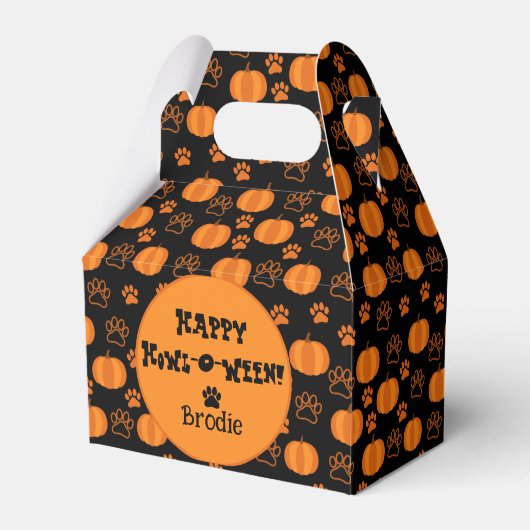 Ballotins Happy Howl-O-Ween Personalized Dog Halloween (Verso)