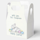 Ballotins Happy Pâques Pastel Simple Bunny Typographie (Ouvert)