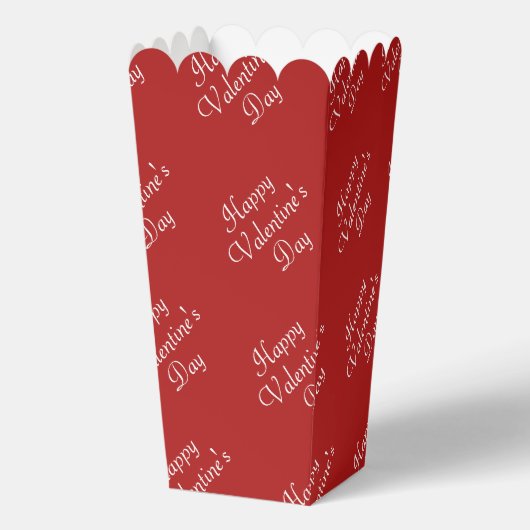 Ballotins Happy Valentines Day Text Pattern Stylish Popcorn (Recto)