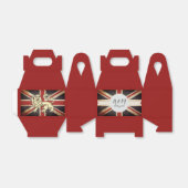 Ballotins Harry Meghan Gable Style Mariage Favor Box (Déplié)