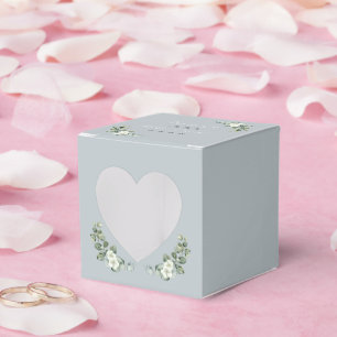 Ballotins Heart Appetture Moderne eucalyptus Mariage